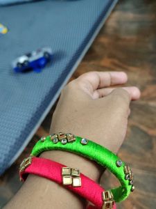 Vibrant Silk Thread Bangles