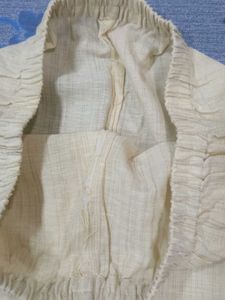 Cream Embroidered Co-ord Set