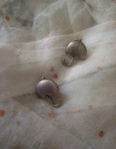 Brass Umbrella Stud Earrings