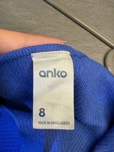 blue v neck tank top