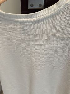 Zara Cream Textured T-shirt