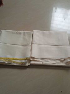 Striped Yellow Fabric with Fringe