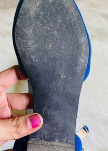 Royal blue flats