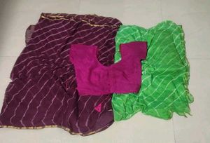 chiffon sarees ( pack of 2 )