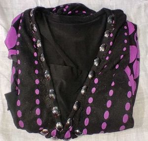 Stylish Black & Purple Top