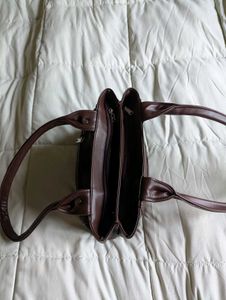 Brown Leather Tote Bag - Classic Handbag👜