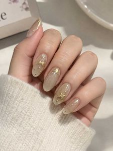 Elegant Bow Press-On Nails