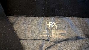 HRX Black Rapid-Dry Leggings (M)
