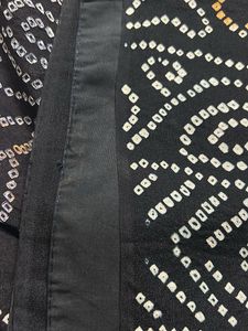 Elegant Black Bandhani Saree