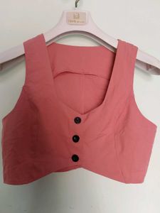 Stylish Sleeveless Crop Top