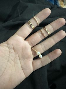 Gold Tone Ring Set (9pcs)