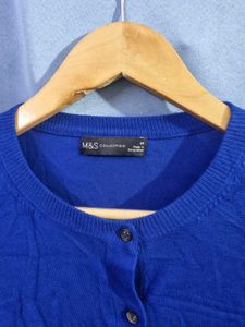 Marks and spencer Blue Cardigan Sweater