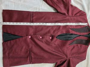 Stylish Maroon Ethnic Jacket with Pant