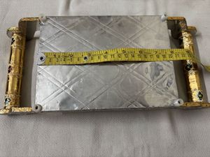 German Silver Plated Rectangular Tray With Handles