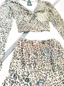 leopard print co-ord set