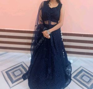 Dark Blue Lehenga