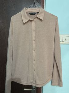 Stylish Peach Button-Up cardigan