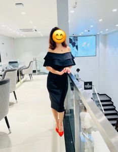 Off Shoulder Black Dress