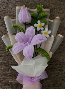 Handmade Chenille Flower Bouquet