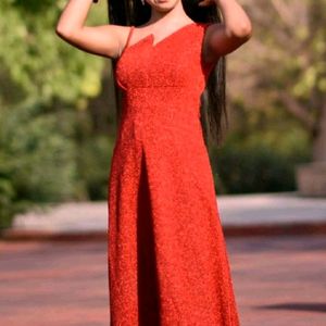 Red Gown ( Long Dress ) XS