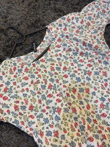 Vintage Floral Print Maxi Dress