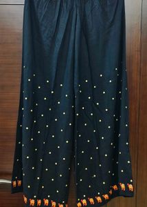 Stylish Black Kurta with Plazo Set