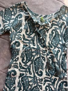 Hand-Printed Tunic Dress