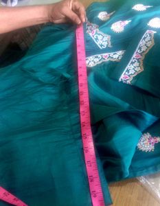 Embroidered Green Kurta Set 3XL