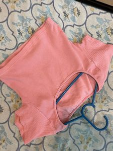 Trendy Pink Crop Top