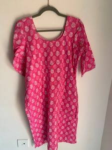 Pink Cotton Salwar Kameez Suit💕