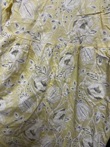 Beautiful Yellow Floral Kurta