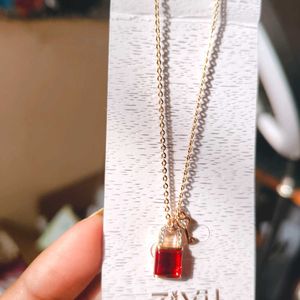 Lock &amp; Key Pendant Necklace