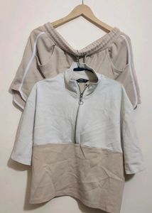 Nude Two-Piece Shorts Set For 38 Bust