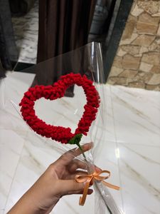 Crochet Heart Bouquet