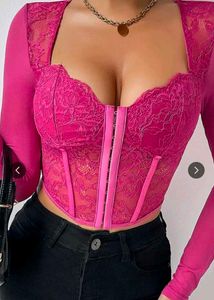 stretchable Lace Corset Top