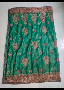 Full Maggam Work Saree With Blouse