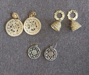 3 Pairs of Ethnic Earrings