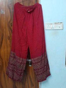 Maroon Palazzo Pants