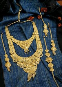 Yellow Chimes Ethnic One Gram Gold Set