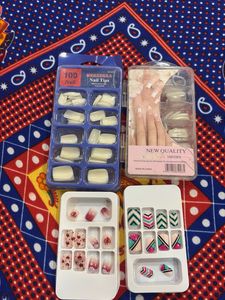 set of total 4 boxes fake nail
