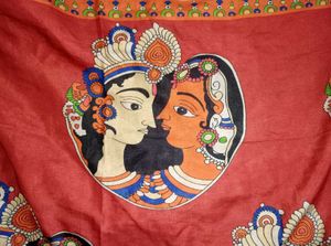 vibrant kalamkari print dupatta❤