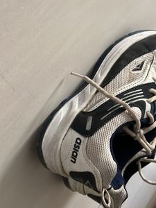 White &amp; Navy Athletic sports  Shoes