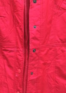 Red Quilted Outerwear  jacket 🧥✨