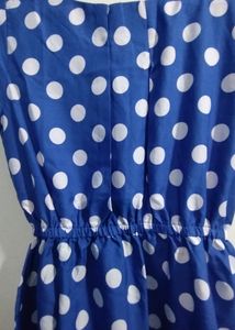 Blue Polka Dot Dress