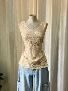 Beaded Lace Tank Top