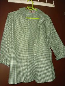 green check shirt