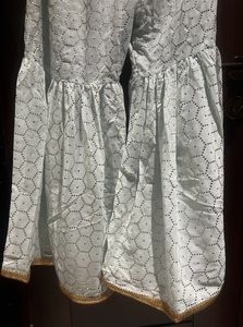 Party Wear Pastel Blue Gharara Set With Dupatta