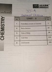 Allen NEET chemistry modules 📑