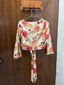Floral Button-Up Mini Skirt and Top
