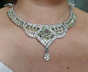 Sparkling Rhinestone Necklace Set